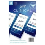 Secret Clinical Soft Solid Antiperspirant and Deodorant Light and Fresh (1.6oz-3ct)