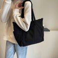 thumbnail image 2 of Bolso Mano Hombro Btafrte Retro Pana Negro 15,35x11x5,5 pulgadas, 2 of 9