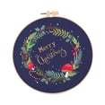 thumbnail image 3 of simhoa Christmas Embroidery Kit Decorative DIY Xmas Home Decor Cute Hand Embroidery Plant, 3 of 8