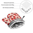 thumbnail image 6 of Fotbe Red Strawberry for 4Pcs Oven Mitts and Pot Holders, 500℉ Heat Resistant Oven Mitts , Non-Slip Silicone Surface Safe for Baking, Cooking, BBQ, 6 of 6