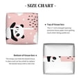thumbnail image 5 of KLL Panda Print Tissue Box Cover,Leather Tissue Holder Square Facial Tissue Case Facial Paper Organizer Dispenser for Bathroom, Vanity Countertop, 5 of 7