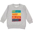 thumbnail image 2 of Inktastic Eat Sleep Jiu Jitsu Repeat Toddler Sweatshirt, 2 of 4