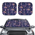 thumbnail image 2 of Goofa Floral Hippie Mushrooms Pattern 2 Piece Car Windshield Sun Shade Foldable | Front Windshield Shade for Sun, Heat and UV Rays | Sunshade for Car Front Window-Large, 2 of 7