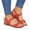 Red, variant on Women's Flat sandals, Comfort Slip-on Slingback Light Weight Casual Walking Sandals