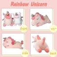 thumbnail image 5 of Peluche de peluche HUOGUO de unicornio con alas de arcoíris, 30 cm, 5 of 5