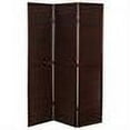 thumbnail image 2 of Oriental Furniture 6 ft. Tall Double Venetian Room Divider - 3 Panel - Walnut, 2 of 2