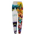 thumbnail image 4 of Pantalones de cintura elástica con bolsillo estampado para el Día de San Valentín informales a la moda para mujer, pantalones largos rectos, pantalones de chándal Fridja alkflakhf32483, 4 of 4