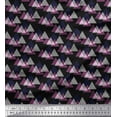 thumbnail image 1 of Soimoi Georgette Viscose Fabric Triangle Small Print Fabric by Yard 42 Inch Wide, 1 of 1