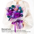 thumbnail image 3 of Bouquet Eterfield Forever Flowers, rosas preservadas, color morado, 3 of 7