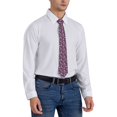 thumbnail image 7 of Xecao Cute Squirrel Floral Print Tie For Men Necktie Woven Jacquard Neck Ties,Classic Men's Tie, 7 of 7