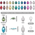 thumbnail image 2 of 1 Box 176Pcs DIY 48 Sets Stitch Markers Crochet Stitch Marker Birthstone Faceted Rhinestone Glass Charms Removable Lobster Clasp Charm Locking Knitting Tools for DIY Weaving Sewing Quilting, 2 of 9