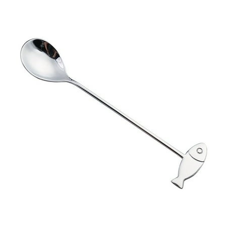

Stainless Steel Long Handle Coffee Stirring Spoon Cake Fork Tableware Supplies
