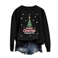 thumbnail image 2 of EGNMCR Chandails en Molleton à Capuche pour Femmes, Chandails en Molleton pour Femmes, Chandail à Capuchon Décontracté à Manches Longues de Noël Mode Décontractée à Manches Longues Col Rond Imprimé Chandails en Molleton Blouse pour Femmes, 2 of 4