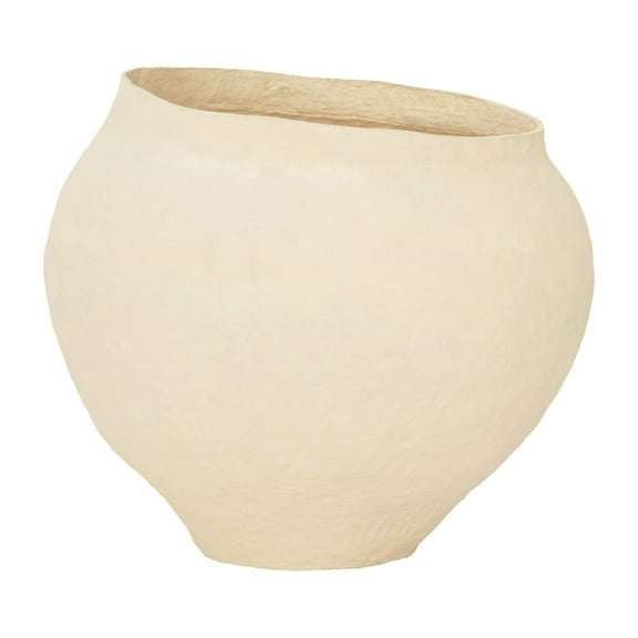BIDK Home Extra Large Sandia Pot Vase - 22.25" - Beige