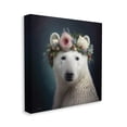 thumbnail image 4 of Stupell Industries Polar Bear & Rose Garland Animals & Insects Painting Gallery Wrapped Canvas Art Print Wall Art, 24 x 24, 4 of 8