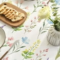 thumbnail image 5 of Spring Tablecloth 60×84 Inch Rectangular, Wildflowers Floral Herbs Elegant Washable Table Cover for Party Picnic Dinner Decor, 5 of 5