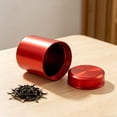 thumbnail image 4 of Round Storage Jars Portable Airtight Container Metal Smell Proof Tins Small Tea Coffee Sugar Canisters Spice Container Bottles Sealing Jars With Lids Multipurpose Portable Jar for Spices,Coffee& Teas, 4 of 4