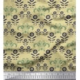 thumbnail image 1 of Soimoi Beige Cotton Cambric Fabric Filigree Damask Fabric Prints By Yard 42 Inch Wide, 1 of 3