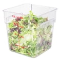 thumbnail image 2 of Met Lux 8 qt Square Clear Plastic Food Storage Container - with Red Volume Markers - 8 3/4" x 8 3/4" x 8 1/2" - 1 count box, 2 of 3