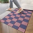 thumbnail image 4 of Red White and Blue Star Striped Pattern Door Rugs,Washable Non Slip Door Mats Indoor,Decorative Door Mats,Entry Mat Indoor for Entrance,Bedroom,Kitchen,Bathroom,17"x30", 4 of 6