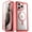 Pink, variant on Poetic Guardian MagPro Case for iPhone 15 Pro 6.1 Inch,[Compatible with MagSafe][20 FT Mil-Grade Drop Tested] Full-Body Shockproof Rugged Clear Cover with Built-in Screen Protector, Black/Clear