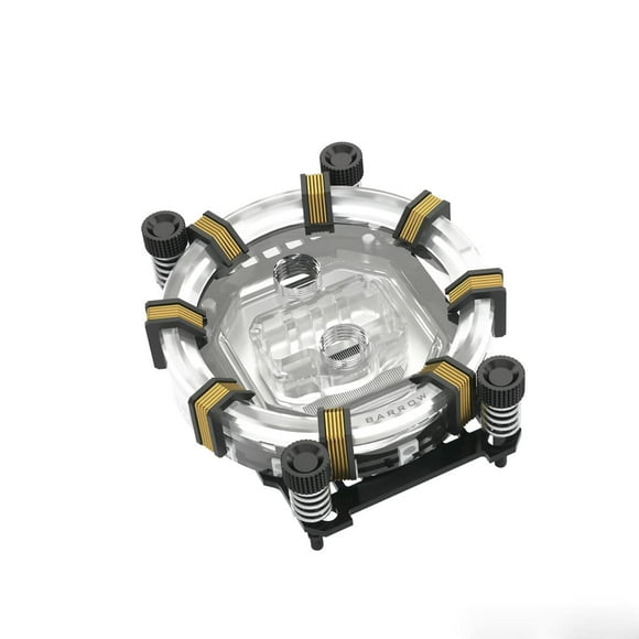 Barrow Ryzen AMD AM4 AM5 Intel 115X X99 X299 Aurora CPU Water Cooling Block (Black AMD)