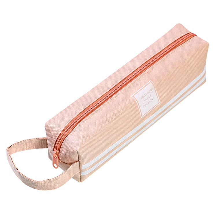 minimaliving Pencil Case,Colorful Silicone Waterproof Pencil Pouch  Aesthetic Lightweight&Portable Pen Bag Stylish Small Office Supplies for