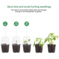 thumbnail image 4 of shiyou-Clear Plant Nursery Pots with Humidity Dome 4" Soft Transparent Plastic Gardening Pot Planting Containers Cups Planter Small Starter Seed Starting Trays for Seedling with 10pcs Plant Labels, 4 of 4
