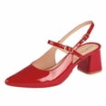 thumbnail image 1 of Tacón de Charol Para Mujer CASTALIA 288-04 Rojo Doble Ajuste, 1 of 3