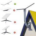 thumbnail image 3 of Kit De Montaje De Antena Parabólica, ángulo Ajustable De 18 Pulgadas, Soporte Para Poste De Satélite De Mejor Señal Con Tornillos Para Pared Y Techo, 3 of 7