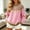 Pink, variant on Womens Sweaters Crew Neck Long Sleeve Shirts with Fair Isle Floral Lightweight Soft Womens Pullover Top for Fall Daily Wear