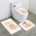 thumbnail image 1 of Juego de alfombras de baño ABPHQTO Erizo Casa Seta Abstracta 3 piezas, 1 of 2