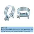 thumbnail image 4 of Unique Bargains 10Pack Mini Fuel Line Pipe Hose Clamp Clip, Adjustable 21-23mm, Zinc Plated, 4 of 5