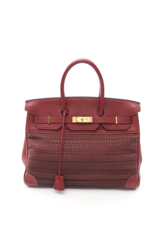 Pre-Owned Hermes Herms Birkin 35 Horsehair Handbag, Leather, Buffle Skipper, Crinoline,...