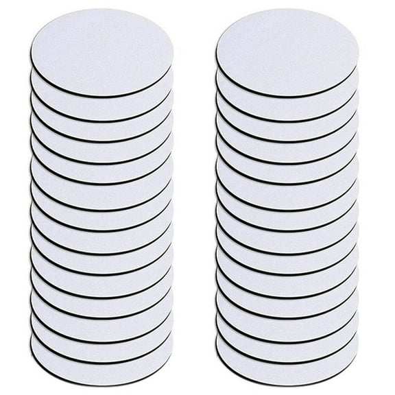 Round Sublimation Blank Coaster Sublimation Blank Coaster Sublimation Heat Coaster Hot Pressed Coaster 32Pcs