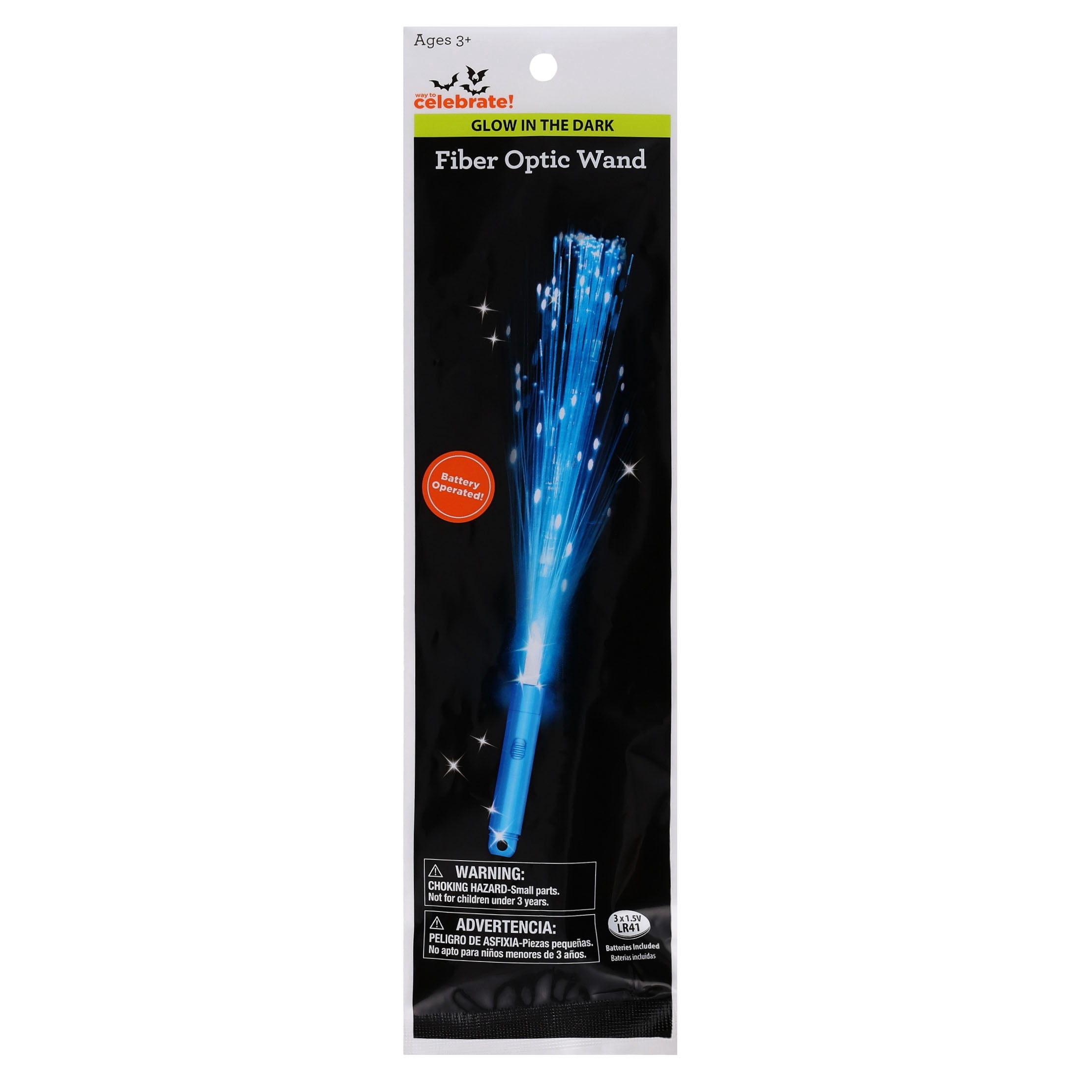 Light-Up Fiber Optic Wand, Blue, Halloween by Way To Celebrate