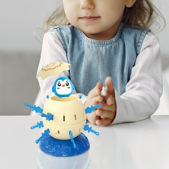WSBDENLK Mini Children's Board Game Pirate Barrel Insert Sword Penguin Party Skills Parent-child Interactive Game Pirate Desktop Toy Party Activity Comp Blue Gifts for Child Fall Saving