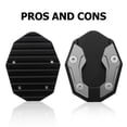 thumbnail image 3 of CRILSTYLEO Motorbike Side Support Plate Aluminum Dark Grey Kickstand Extension Stable Support 1Set, 3 of 6