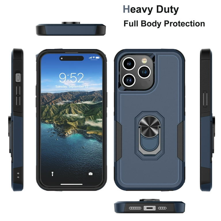 Phone Case for iPhone 15,15 Pro,15 Plus,15 Pro Max Case,Heavy Duty Shockproof Full Body Phone Cover Built in 360°Rotatable Ring Holder Magnetic Phone Case for iPhone 15,15 Pro,15 Plus,15 Pro Max Case,Heavy Duty Shockproof Full Body Phone Cover Built in 360°Rotatable Ring Holder Magnetic