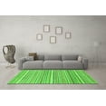 thumbnail image 3 of Ahgly Company Indoor Round Abstract Green Modern Area Rugs, 3' Round, 3 of 4