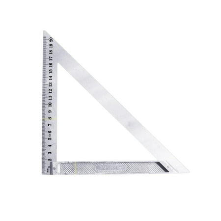 

Lemononstore Woodworking Tools 45 90° Angle Strike Angle 200mm to 300mm Carpenter Angle Angle Angle Aluminum Metric Triangular Ruler Carpenter Angle for Precise Marking and Drawing Clearance