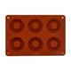 thumbnail image 2 of Molde de silicona de chocolate redondo de 6 cavidades para galletas, repostería, cubitos de hielo y gelatinas - de grado alimentario, antiadherente, 7,36x5,07x0,62 pulgadas, 2 of 5