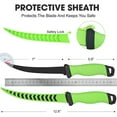 thumbnail image 4 of Fillet Knife with Sheath and Knife Sharpener,Stainless Steel Scraping Coating Blade Fishing Knife for Fish,Steak and Mutton Chop,Easy-Grip Handle, 4 of 7