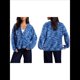 thumbnail image 3 of Suéter Tipo Cárdigan de Rayas Extragrande para Mujer, de Punto, con Botones, Larga y Hombros Caídos Azul L, 3 of 10