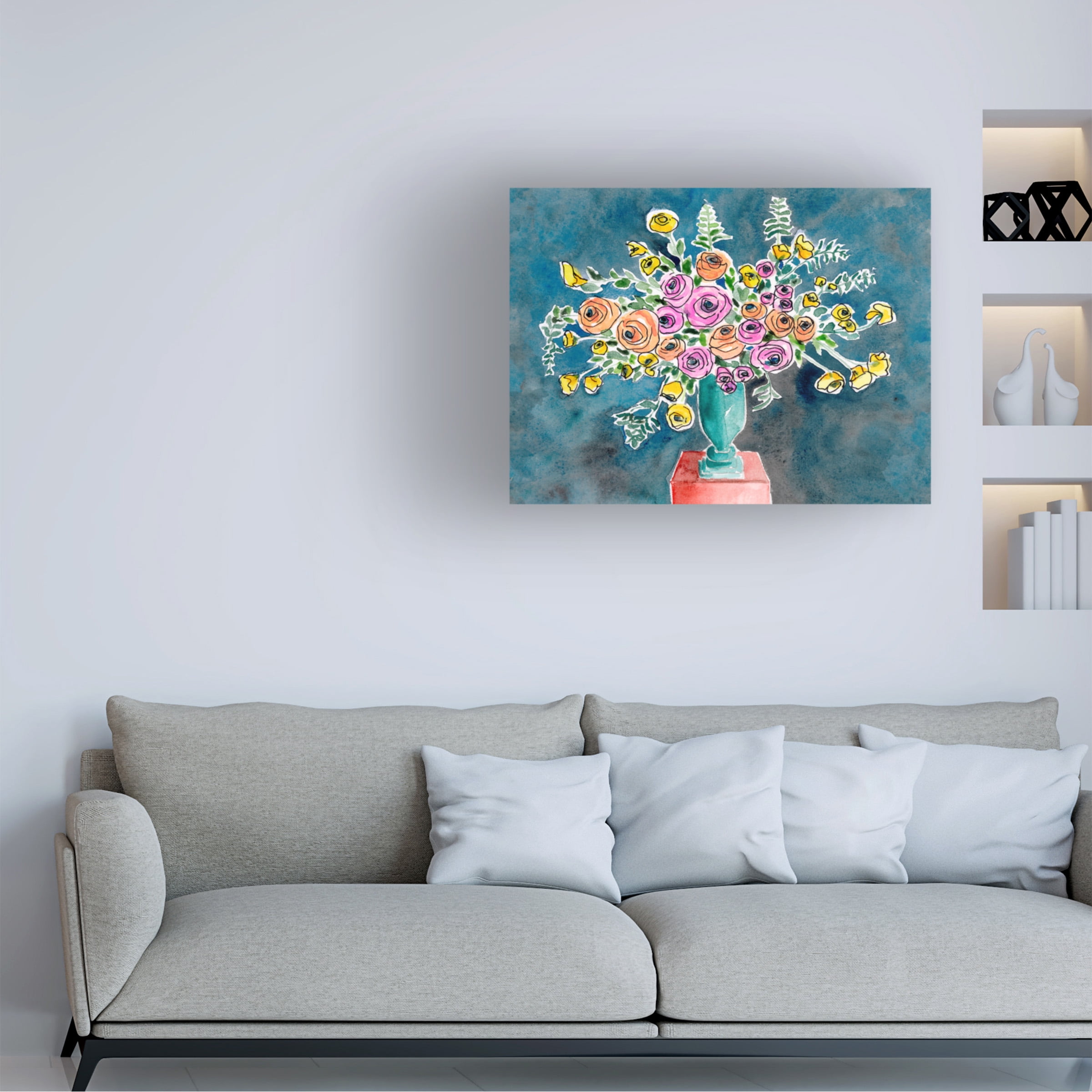 Regina Moore 'Abundant Arrangement II' Canvas Art