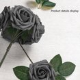 thumbnail image 4 of Artificial Flowers 25pcs Fake Roses with Stems and 2 leaves for DIY Wedding Bouquets Party Decor, 4 of 5