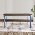 thumbnail image 2 of Vifah Ellsworth - Lafayette Medium Wood Dining Table Blue Shabby Chic, 2 of 5