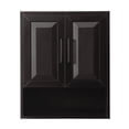 thumbnail image 3 of Daria Over-the-Toilet Bathroom Wall-Mounted Storage Cabinet in Dark Espresso with Matte Black Trim, 3 of 4