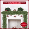 thumbnail image 5 of IPEWLEX Christmas Artificial Garland 6.56ft – Green Winter Garland for Table, Mantle, Wall, Indoor & Outdoor Christmas Decorations, 5 of 6