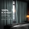 thumbnail image 3 of Half Price Drapes Signature Skylark Blue Velvet Blackout Curtains For Bedroom(1 Panel), 50WX 108L, 3 of 11
